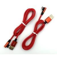 Дата кабель M-014 круглый силиконовый угловой Micro USB 1.0m Red (тех. упаковка)