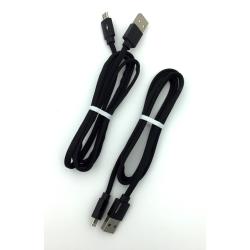 Дата кабель M-015 плетенный плоский Original Micro USB 1.0m Black (тех. упаковка)