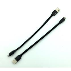 Дата кабель M-016 плетенный плоский Original Micro USB 0.3m Black (тех. упаковка)