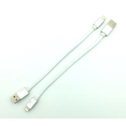 Дата кабель I-016 плетенный плоский Original Lighting 0.3m White (тех. упаковка)