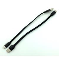 Дата кабель TC-016 плетенный плоский Original Type C 0.3m Black (тех. упаковка)