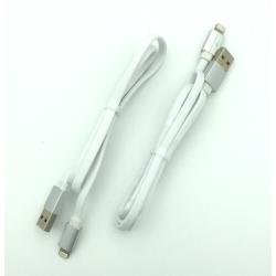 Дата кабель I-015 плетенный плоский Original Lighting 1.0m White (тех. упаковка)
