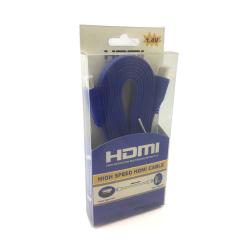 HDMI кабель V1.4 Flat 3м Blue