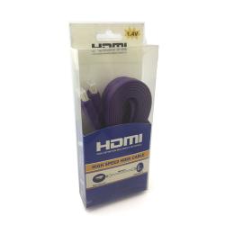 HDMI кабель V1.4 Flat 5м Violet