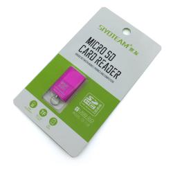 Картридер SIYOTEAM SY-T18 (Micro SD) Pink