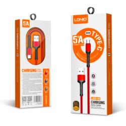 Дата кабель LDNIO LS63 5A Type C Red