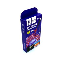 Дата кабель DENMEN D19L Soft Silicone Charging Data Cable Lightning 1m 2.4A Red