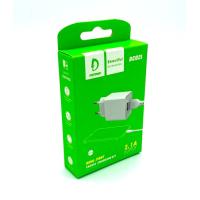 Сетевое ЗУ DENMEN DC02L + Lightning (5V/2.1A/2USB) White