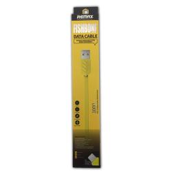 Дата кабель Remax Fishbone iPhone 5 Yellow