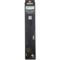 Дата кабель Remax Fishbone micro USB Black