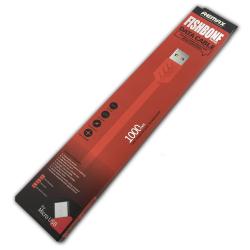 Дата кабель Remax Fishbone micro USB Red