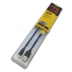 Дата кабель Remax Nylon iPhone 5 Blue