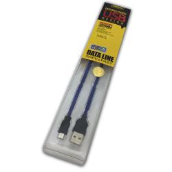Дата кабель Remax Nylon micro USB Blue
