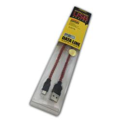 Дата кабель Remax Nylon micro USB Red
