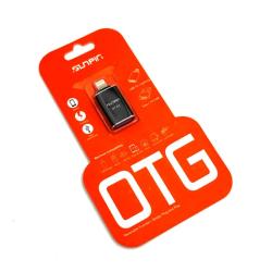 OTG переходник SUNPIN OT-03 USB to Lightning Black