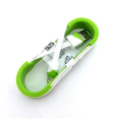 Дата кабель FLAT ROLL iPhone 5 White/Green (тех. упаковка)