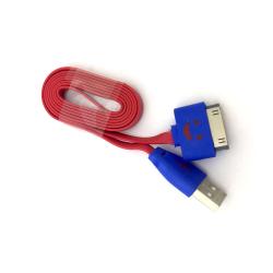 Дата кабель LED SMILE iPhone 4 Red (тех. упаковка)