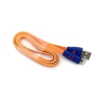 Дата кабель LED SMILE iPhone 5 Orange (тех. упаковка)