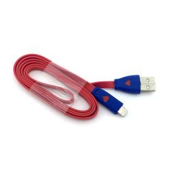 Дата кабель LED SMILE iPhone 5 Red (тех. упаковка)