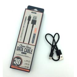 Дата кабель Remax RC-120m Fast Charging micro USB 0.3m Black