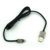 Дата кабель плетенный Sunpin DM-66 Metal USB Cable 3.0A Lightning 