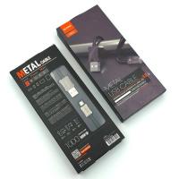 Дата кабель плетенный Sunpin DM-66 Metal USB Cable 3.0A Micro USB 