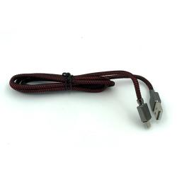 Дата кабель плетенный Sunpin DM-77 Metal Series Cable 3.0A Micro USB 