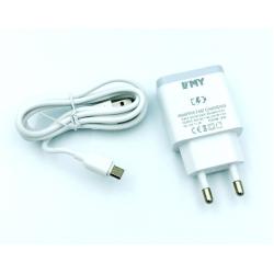 Сетевое ЗУ EMY MY-A301Q + cable micro USB (5-12V/3A/1USB Qualcomm 3.0)