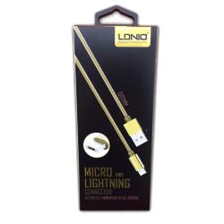 Дата кабель LDNIO LC-88 2in1 micro USB + Lightning