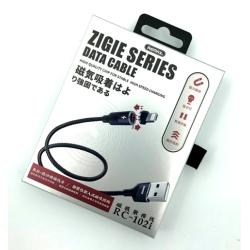 Дата кабель Remax RC-102i Zigie Series Magnet Connection Lighting Black