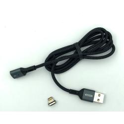 Дата кабель Remax RC-156i Cigan Series 3.0A Powerful Magnet Connection Data Cable Lighting Black