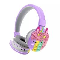 Наушники Bluetooth AKZ K32 Pop IT Violet