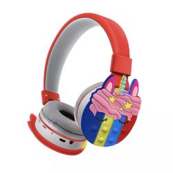 Наушники Bluetooth AKZ K32 Pop IT Red