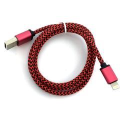 Дата кабель NEYLON PREMIUM iPhone 5 Red (тех. упаковка)