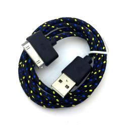 Дата кабель NYLON iPhone 4 Black (тех. упаковка)