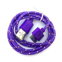 Дата кабель NYLON iPhone 4 Violet (тех. упаковка)