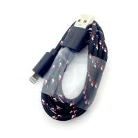 Дата кабель NYLON iPhone 5 Black (тех. упаковка)