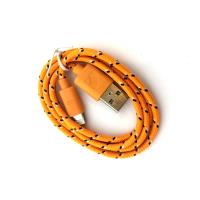 Дата кабель NYLON iPhone 5 Orange (тех. упаковка)