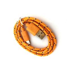 Дата кабель NYLON iPhone 5 Orange (тех. упаковка)