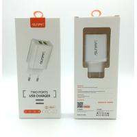 Сетевое ЗУ Sunpin XC-02 (5V/2.4A/2USB) + кабель Micro USB White 