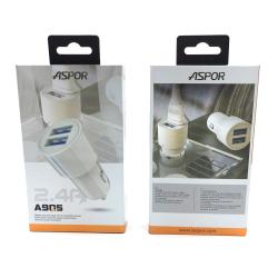 Автомобильное ЗУ ASPOR A905 (5V/2.4A/2USB) White