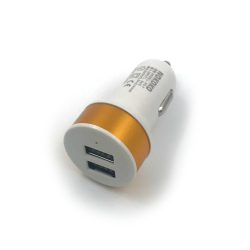 Автомобильное ЗУ KO-7 (5V/2.1A/2USB) Gold (тех. упаковка)