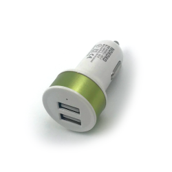Автомобильное ЗУ KO-7 (5V/2.1A/2USB) Green (тех. упаковка)