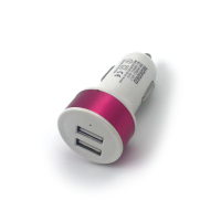 Автомобильное ЗУ KO-7 (5V/2.1A/2USB) Pink (тех. упаковка)