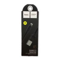 Дата кабель HOCO X5 Bamboo iPhone 5 Black