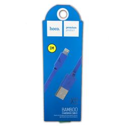 Дата кабель HOCO X5 Bamboo iPhone 5 Blue