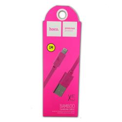 Дата кабель HOCO X5 Bamboo iPhone 5 Pink