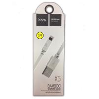Дата кабель HOCO X5 Bamboo iPhone 5 White