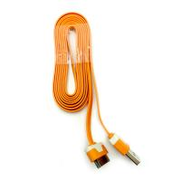 Дата кабель FLAT iPhone 4 2m Orange (тех. упаковка)