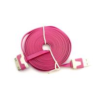 Дата кабель FLAT iPhone 4 2m Pink (тех. упаковка)